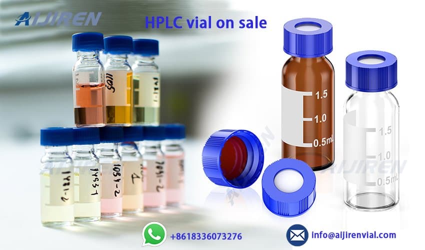 clear HPLC autosampler vials with label exporter